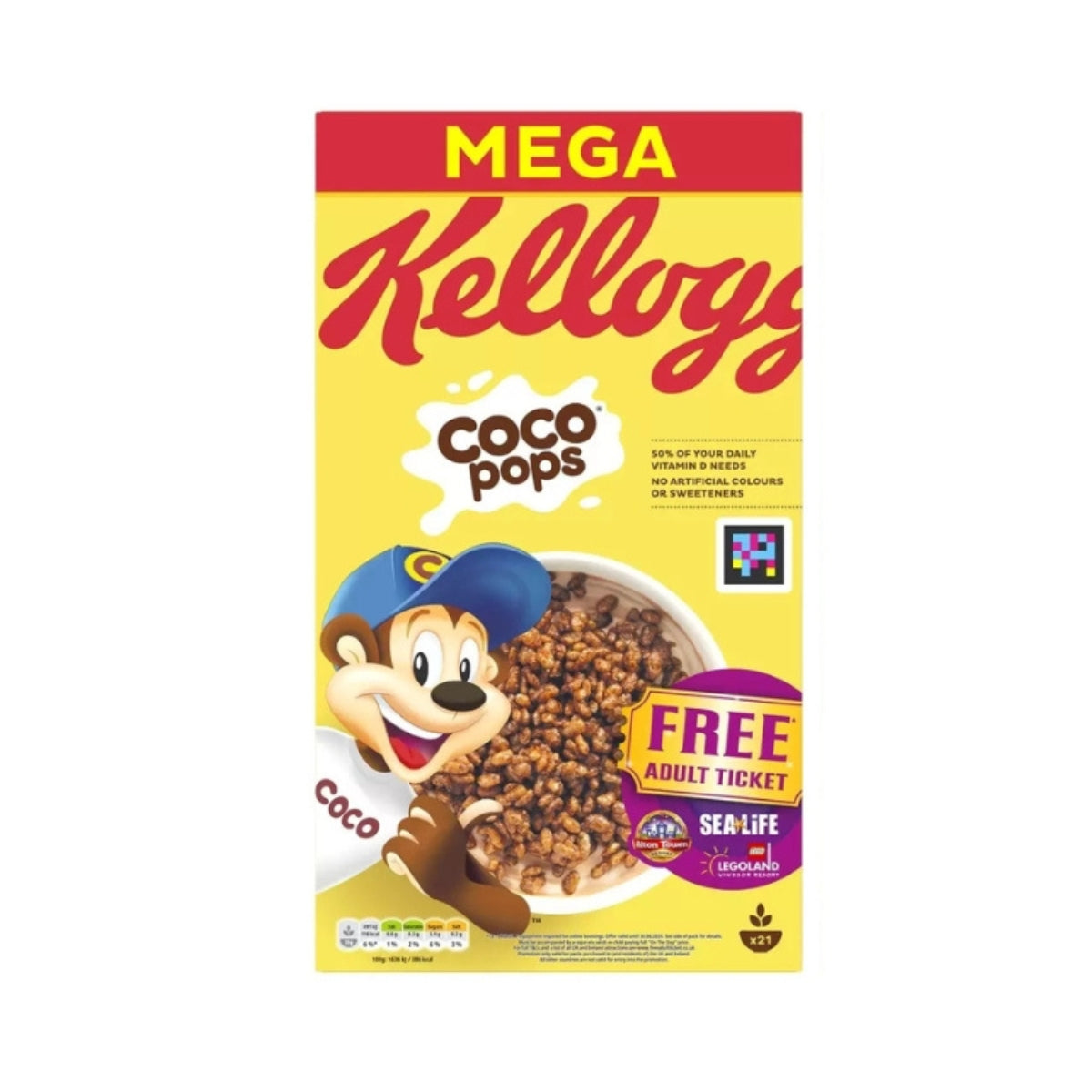 Kellogg’s Coco Pops Chocolate Cereal 650g