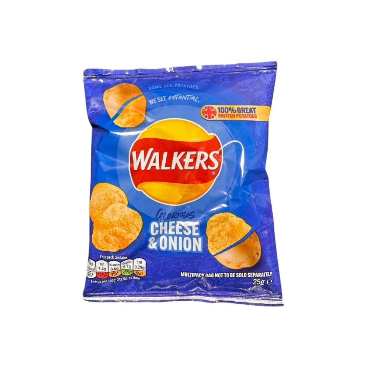 Walkers Cheese & Onion Crisps 25g