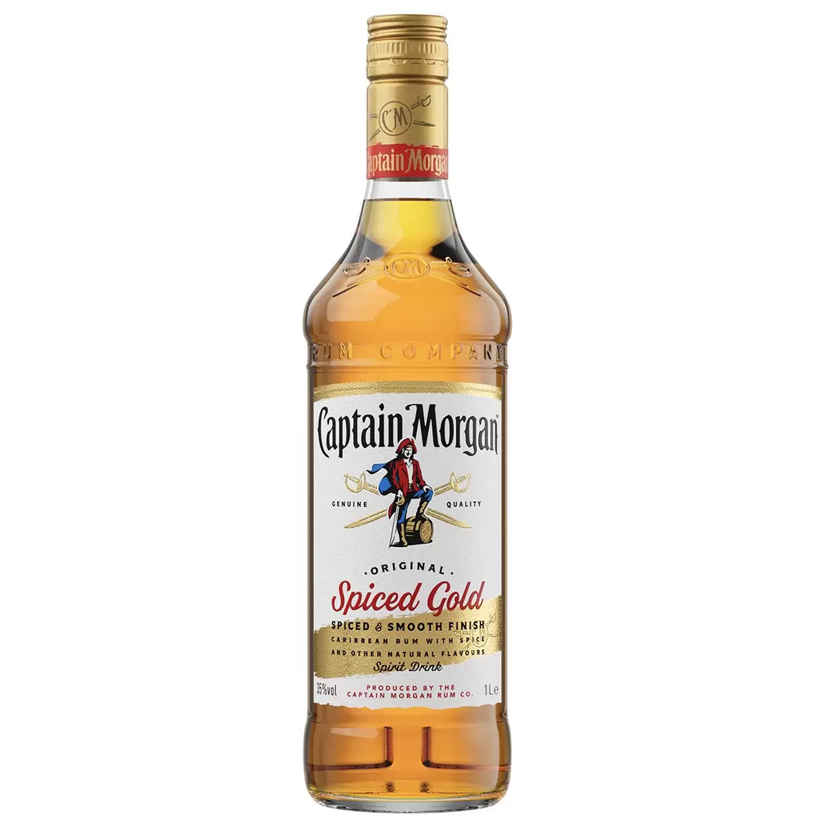 Captain Morgan Spiced Gold Caribbean Rum 1 Litre