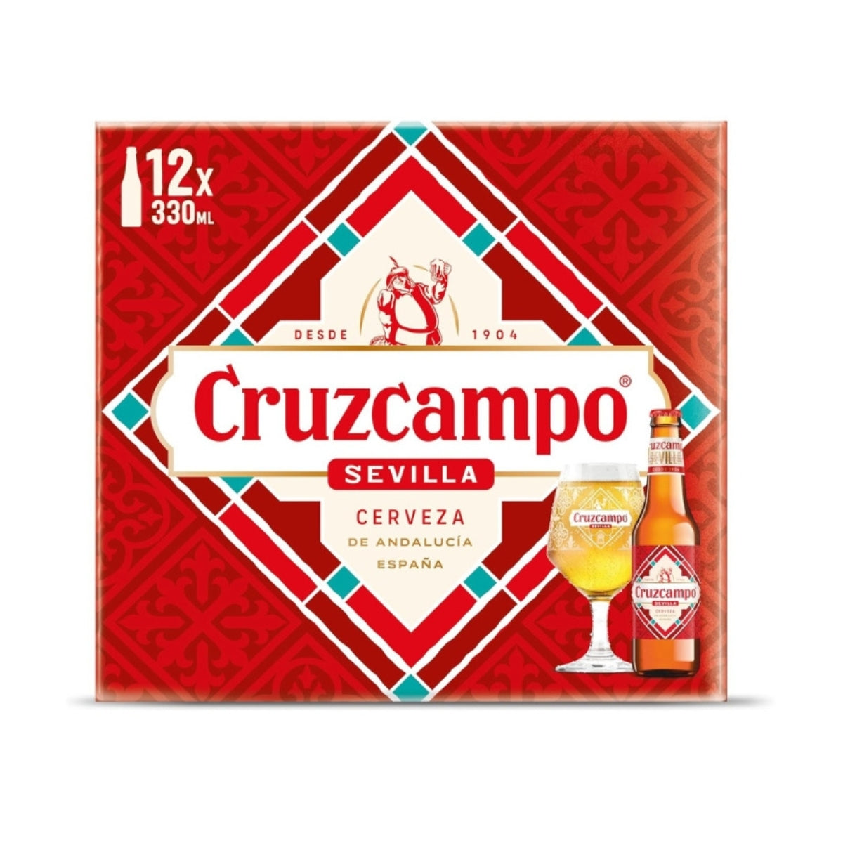 Cruzcampo Sevilla 12 x 330ml Bottles (4.8% ABV)