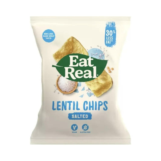 Eat Real Lentil Chips Salted 40g