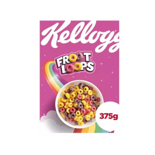 Kellogg's Fruit Loops Breakfast Cereal 375g