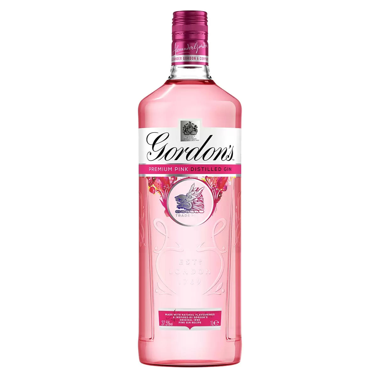 Gordon's Premium Distilled Pink Gin 1 Litre