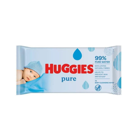 Huggies Pure Baby Wipes (72 Pack)