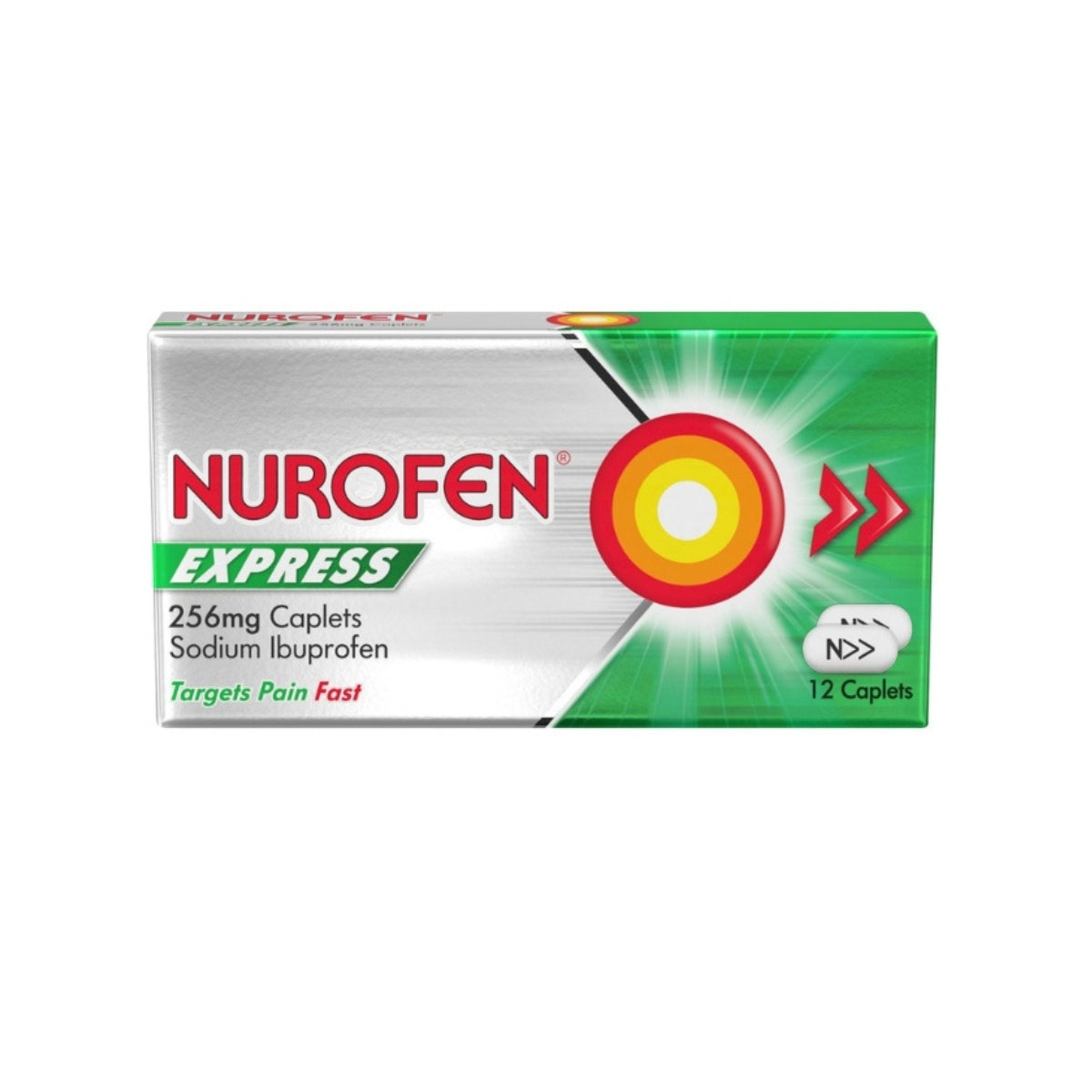 Nurofen Express 256mg Pain Relief Caplets (12 Pack)