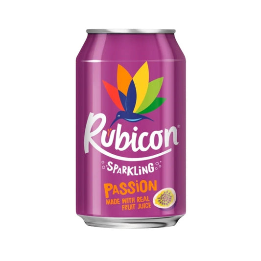 Rubicon Passion Fruit Sparkling Juice Drink 330ml Can