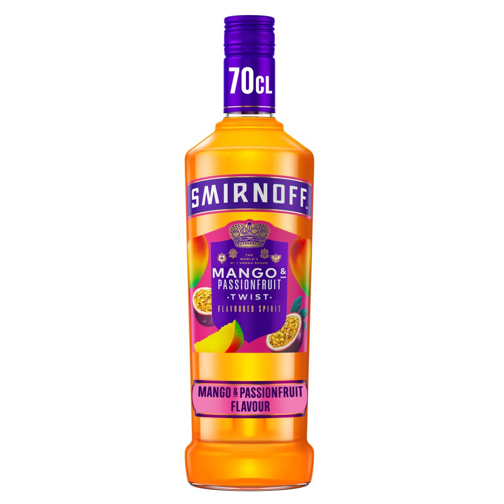 Smirnoff Mango & Passionfruit Twist Vodka-Based Spirit Drink 70cl