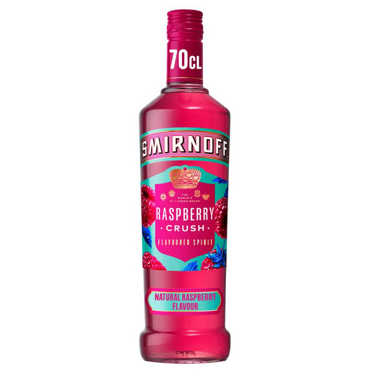 Smirnoff Raspberry Crush Vodka-Based Spirit Drink 70cl