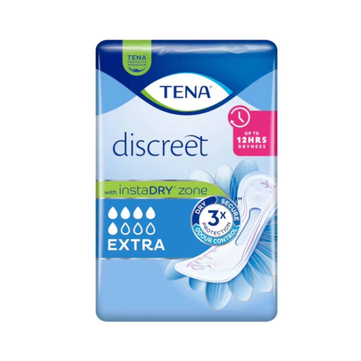 TENA Discreet Extra Incontinence Pads (10 Pads)